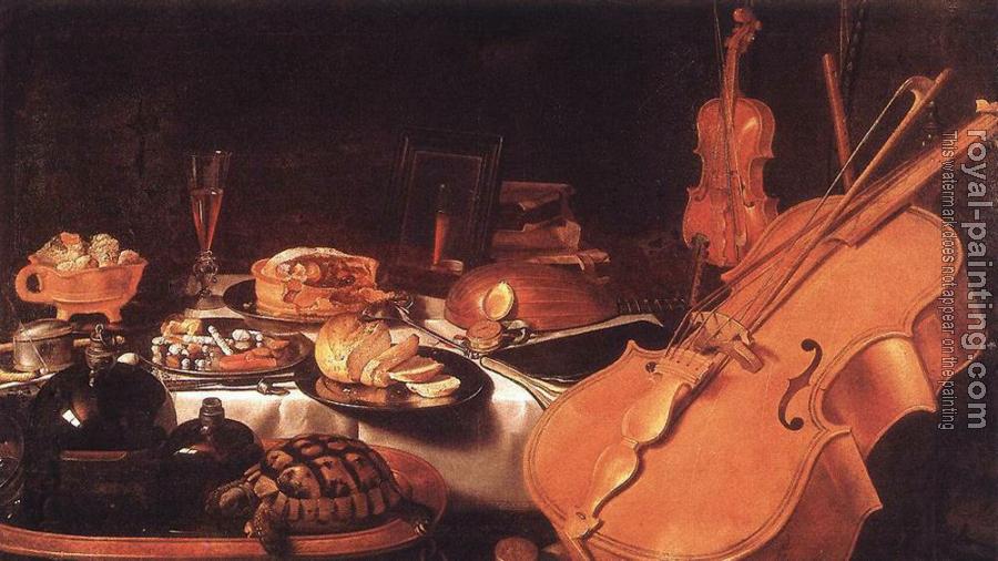 Pieter Claesz : Still Life with Musical Instruments